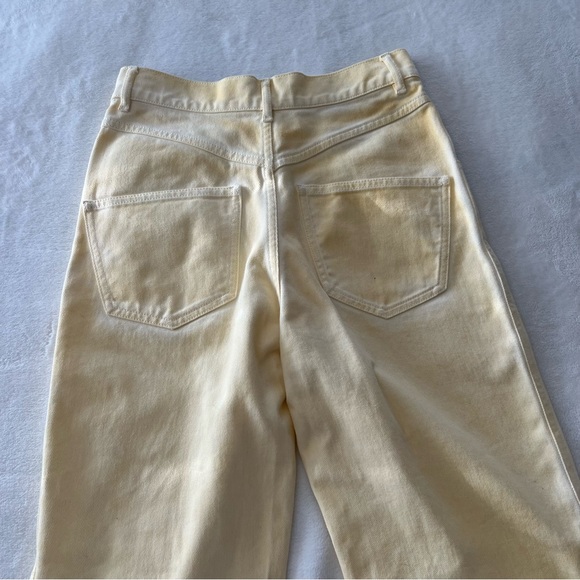 Roseanna Denim Straight Leg Jeans in Light Yellow - Picture 7 of 12